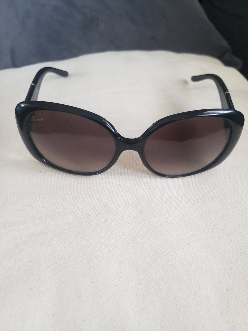Gucci Black Horsebit Butterfly 3536 /s Sunglasses with Brown Gradient Lenses